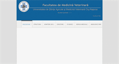 Desktop Screenshot of fmv.usamvcluj.ro