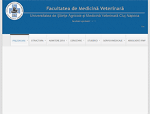 Tablet Screenshot of fmv.usamvcluj.ro